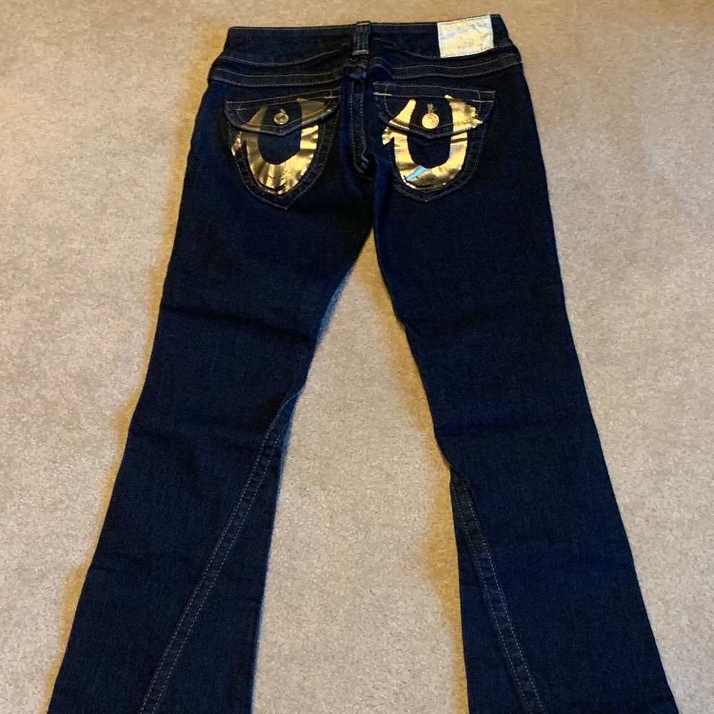 True Religion Joey Gold Foil Pocket Size 25